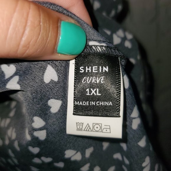 Shein Curve Peplum Top - Picture 4 of 4